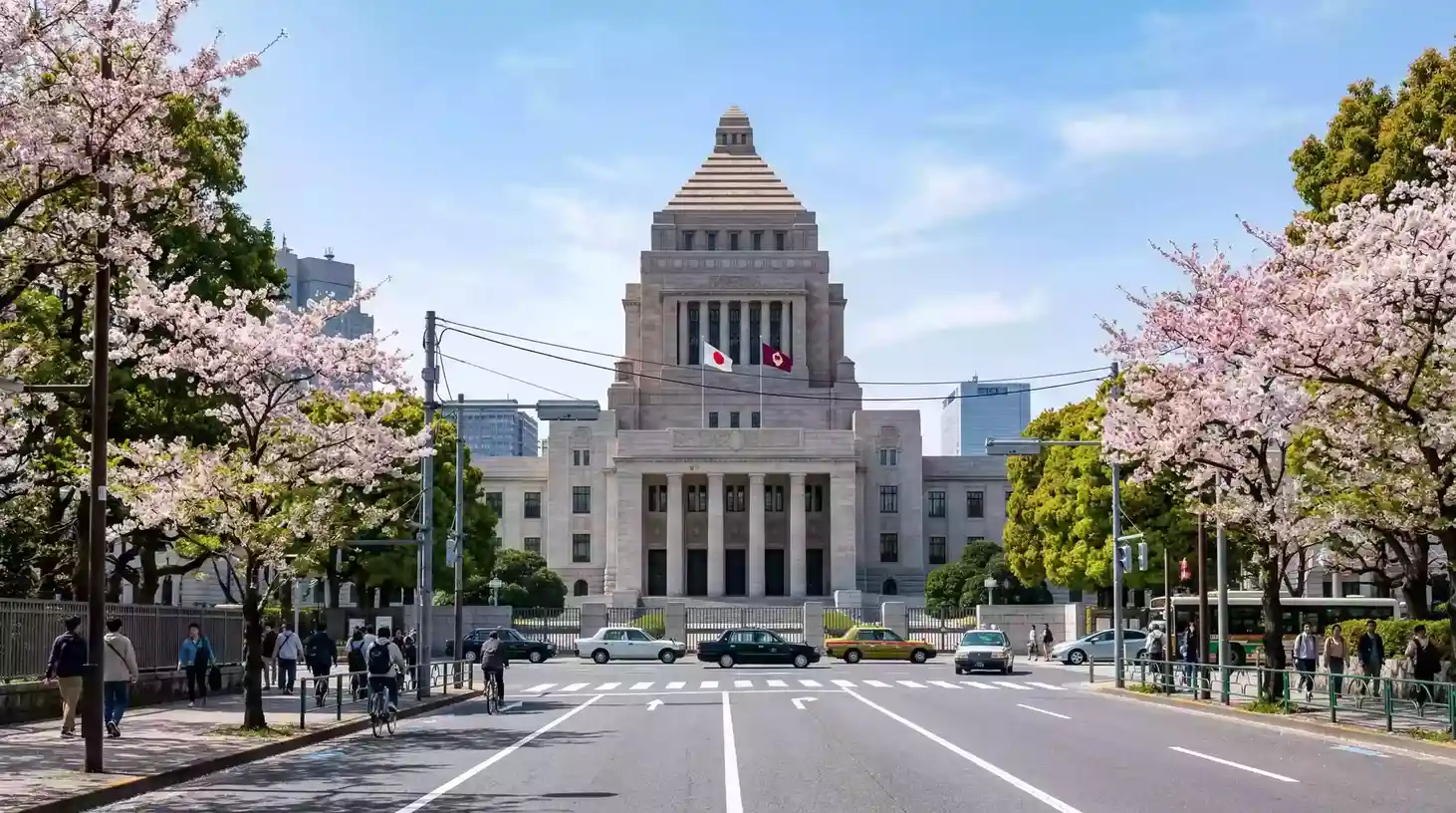 Edificio del parlamento japonés en Tokio donde se aprobó la ley de publicidad de casinos ilegales
